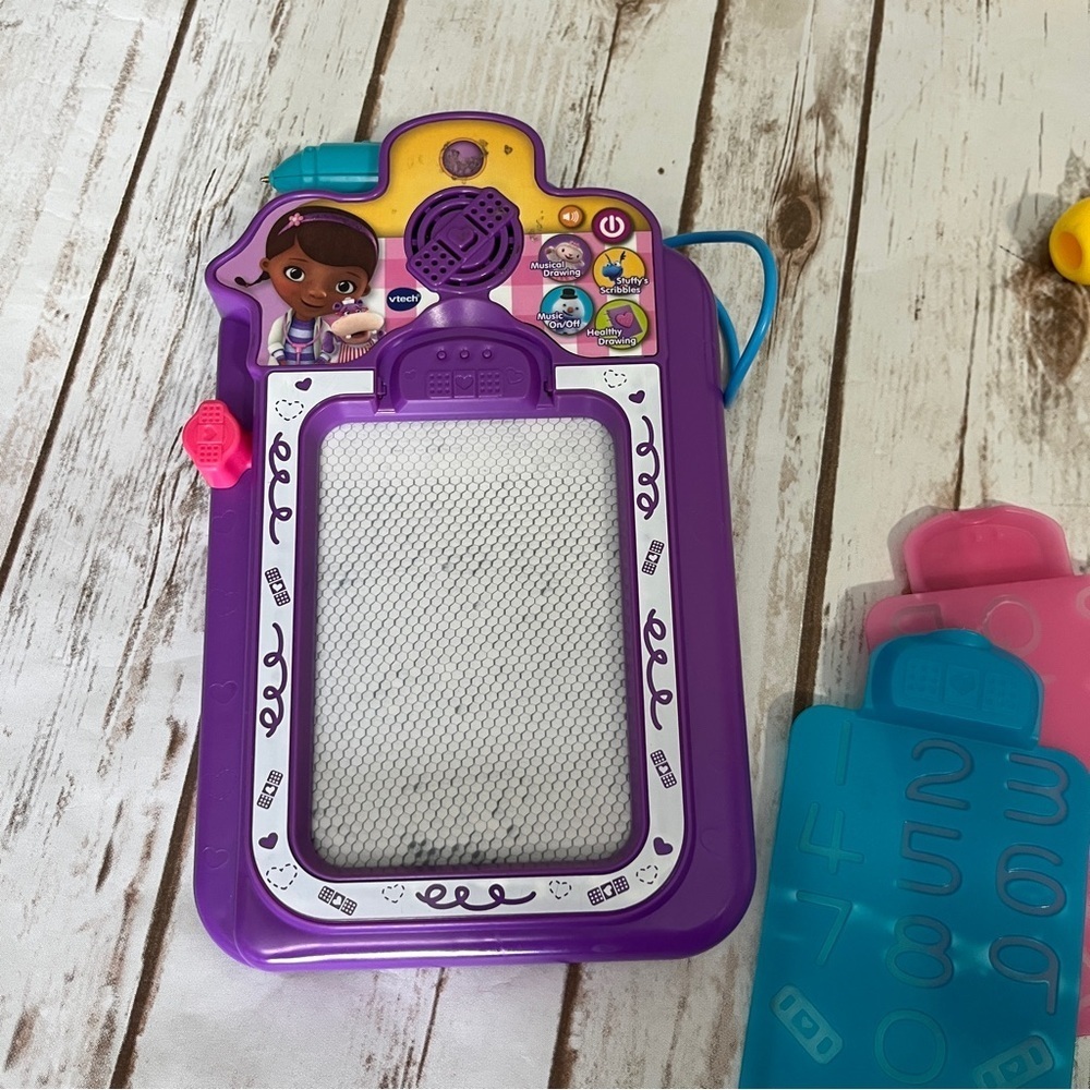 Disney Doc Mcstuffins Interactive Clipboard Purple Pink‎ Drawing Board